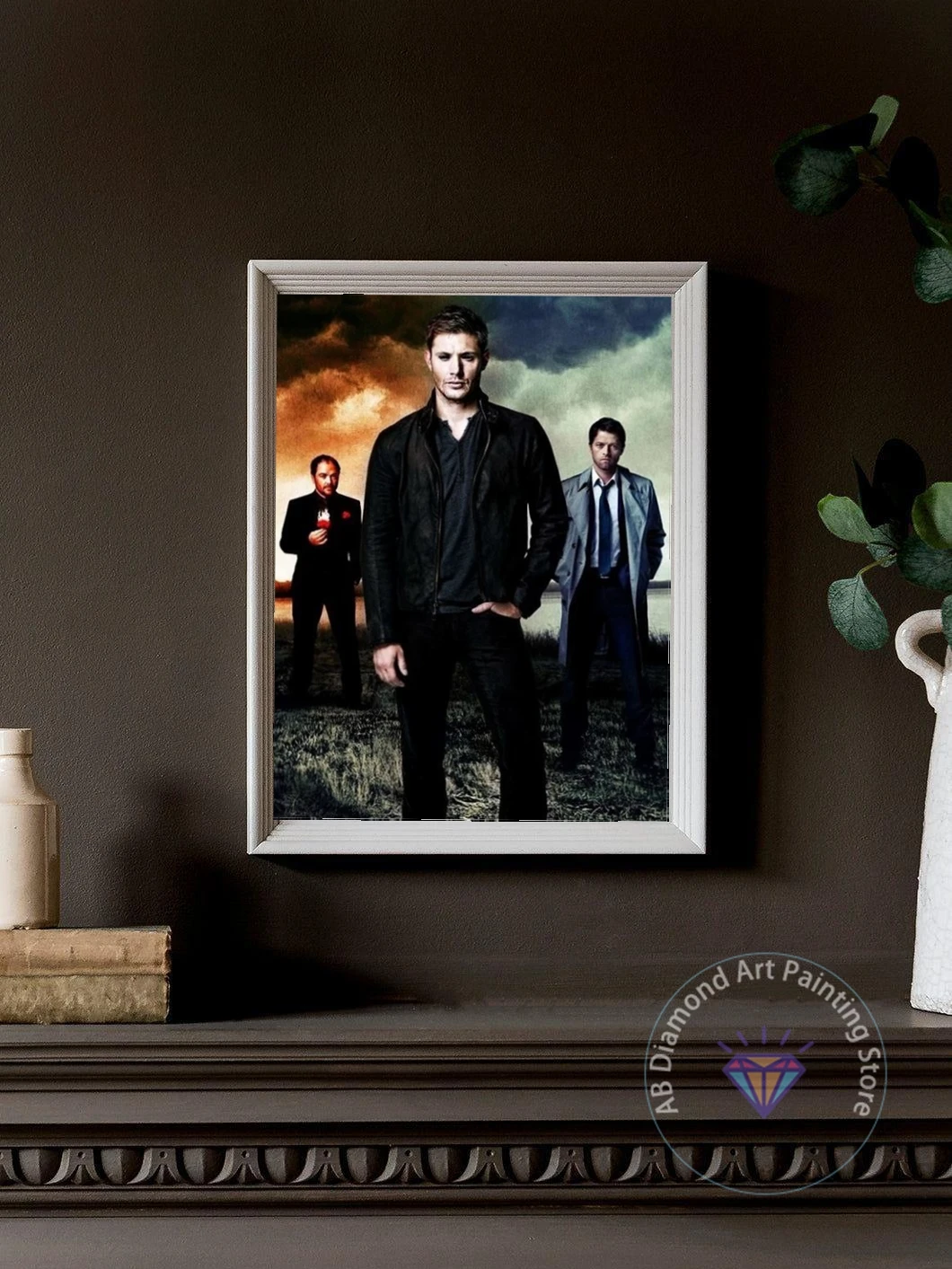 Supernatural Diamond Painting Kit Popular TV Series 5D DIY Diamond Embroidery Cross Stitch Handmade Art Gift Crafts Home Decor