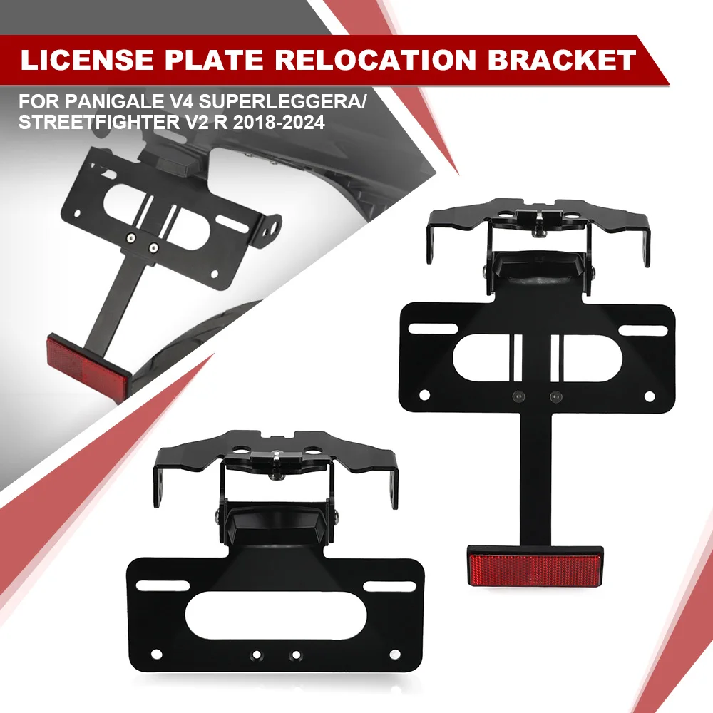 

Rear Tail Tidy Fender Eliminator For Ducati Panigale V4 Superleggera/Streetfighter V2 R 2018-2024 Number License Plate Holder