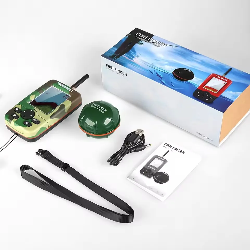رادار مكتشف الأسماك اللاسلكي الجديد المحمول للتصوير تحت الماء بتقنية السونار جهاز كشف الأسماك بسرعة اكتشف قطيع الأسماك