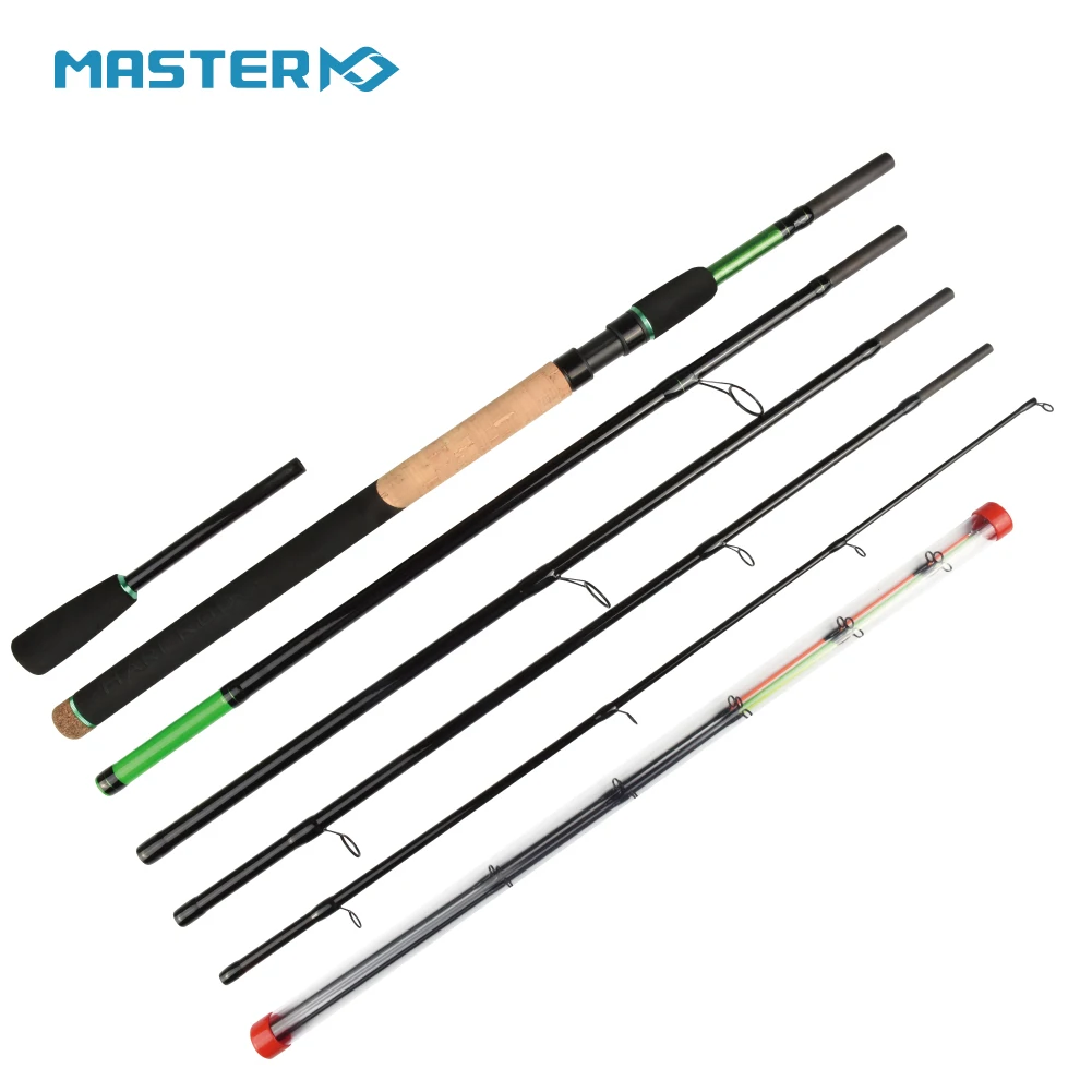 

MASTER LOGIC Feeder Travel Fishing Spinning Rod 3 Tips 3.3m 40-150G High Carbon Cork Handle+EVA Carp Perch Catfish Rods