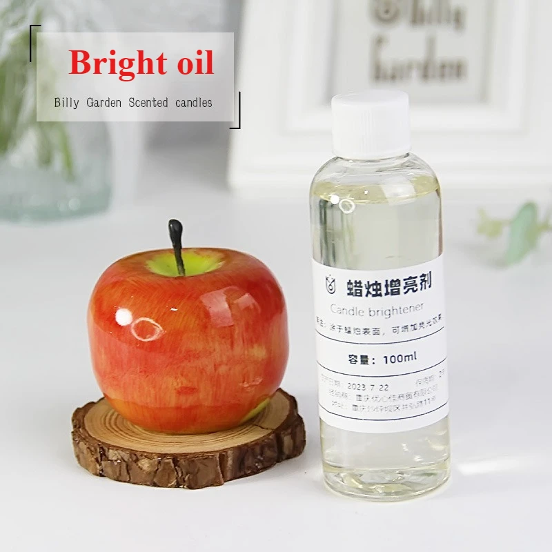 

100ml/bottle Candle Brightening Oil Handmade DIY Columnar Wax Scented Candle Mirror Surface Brightener Polish Make Material