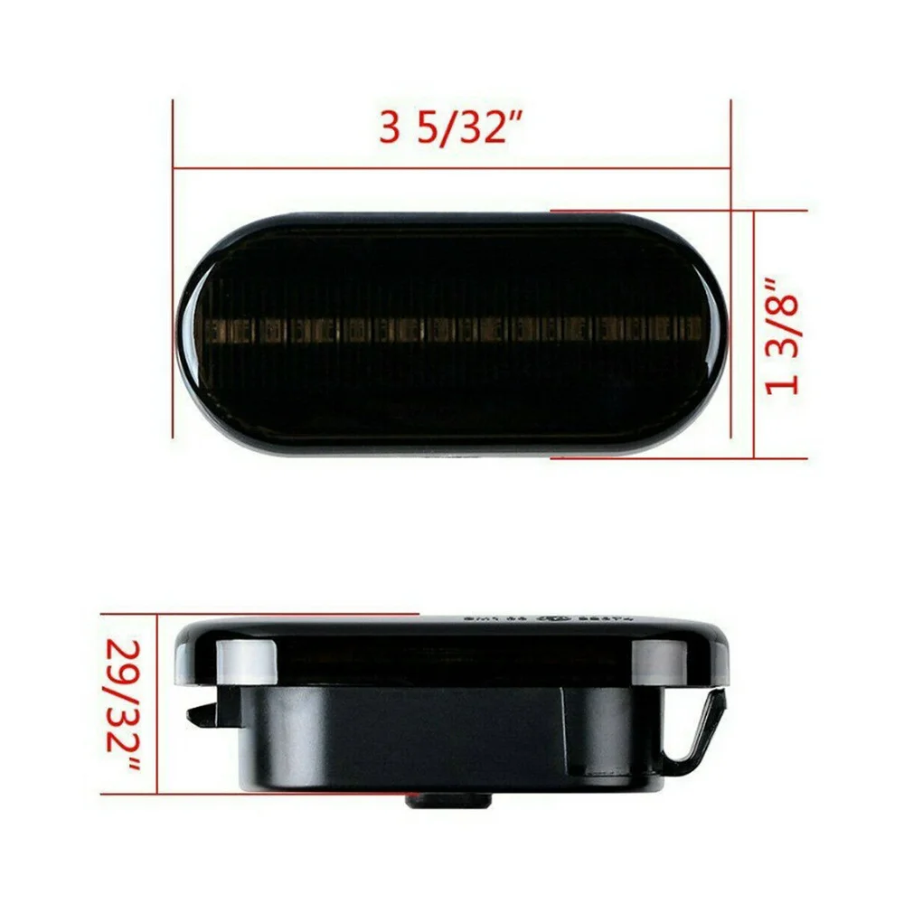 Amber LED Front Fender Side Marker Turn Signal Lights For VW Volkswagen MK4 Golf Jetta Bora B5 B5.5 Passat GTI R32 New Beetle