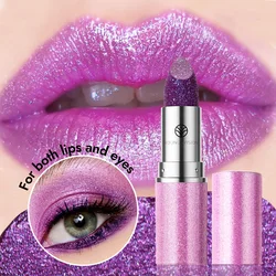 YOUNG VISION 6 colors available pearl with flash is not easy to fall color temperature change lipstick color