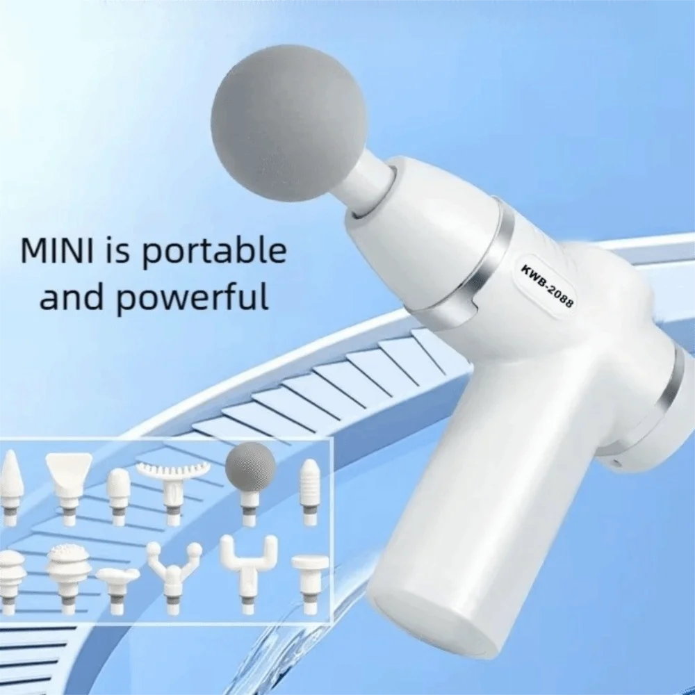 

USB Charging Electric Scalp Massager 32 Speeds LCD Display Fascia Massager Percussion Massage 12 Massage Heads