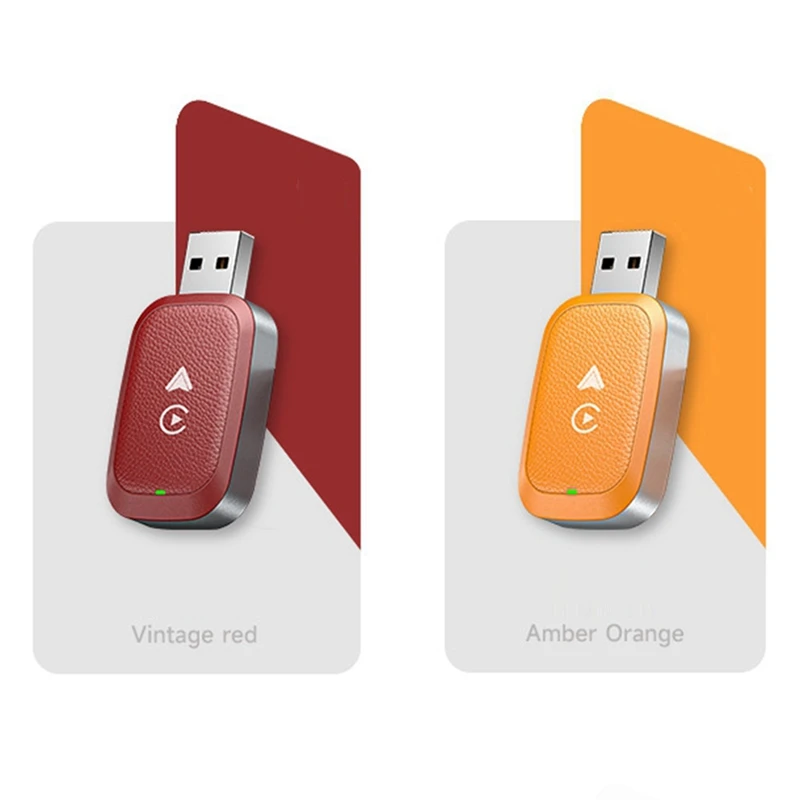 2 in 1スマートワイヤレスカーアダプター,CarPlayナビゲーション,Android Auto,相互接続変換ボックス