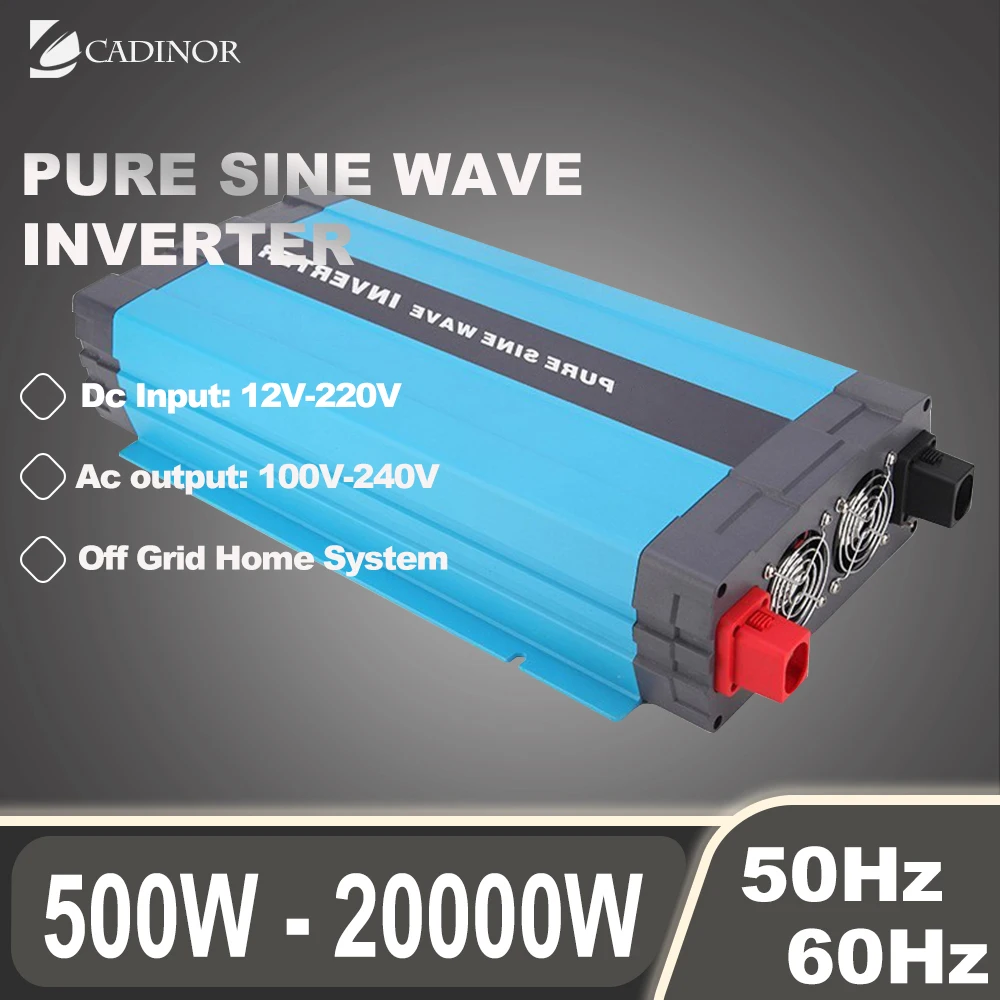 5KW Pure Sine Wave Inverter Off Grid Solar Inverter 12V 24V 48V Input With USB Interface Universal Socket 120V 230V 220V Output