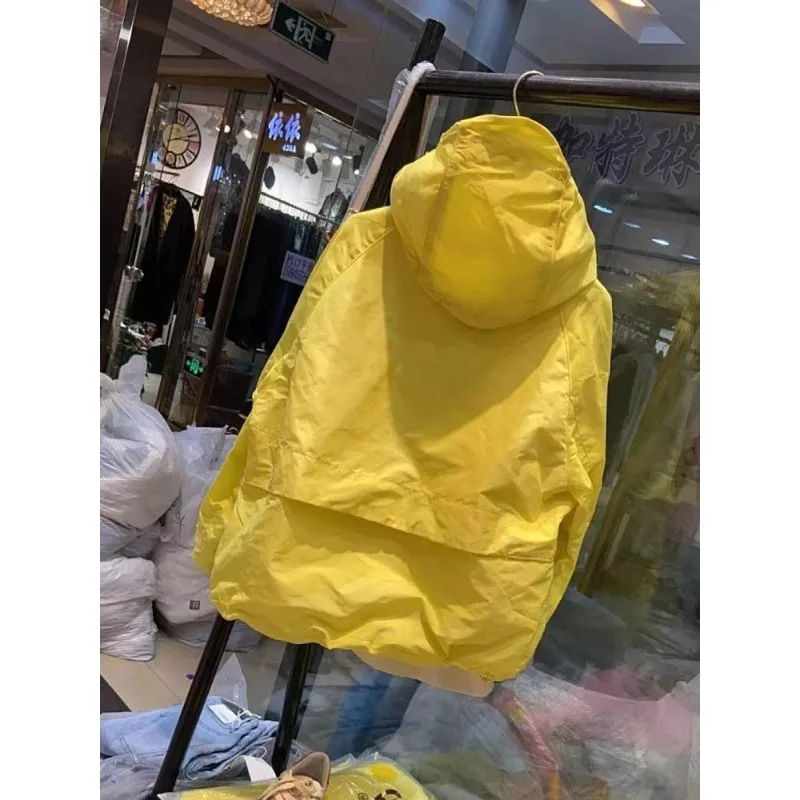 Men's Spring Punching Jacket Cardigan Hooded Zipper Sunscreen Loose Atmosphere Personalized Niche Vintage Design Brand Trends