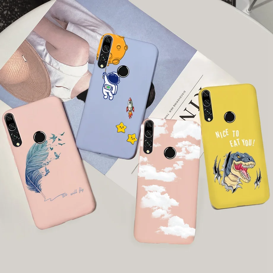 For Huawei Y9 Prime 2019 Case Honor 9x Premium STK-LX1 Global Back Cover Cartoon Cases For Child Shockproof Matte Candy Coque
