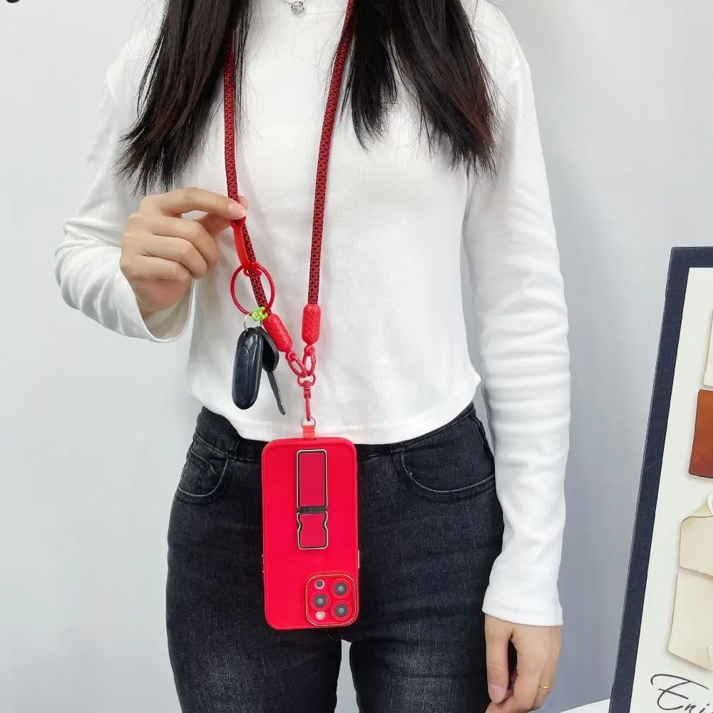 Universal Mobile Phone Hanging Rope Removable TPU Gasket Anti Loss Bag Pendant Detachable Anti Drop Crossbody Hanging Neck Rope