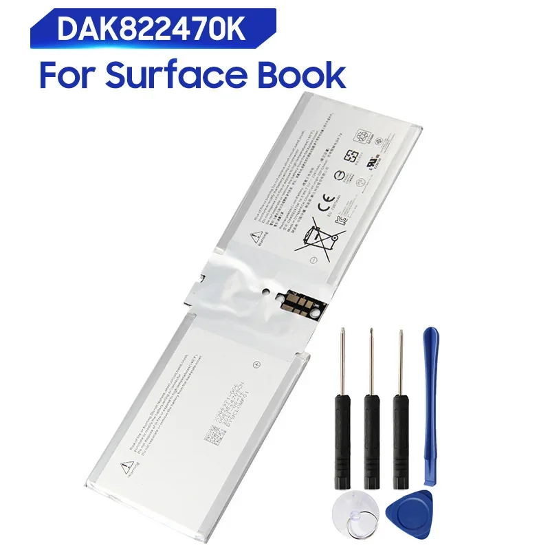 

Replacement Battery For Microsoft Surface Book 1703 DAK822470K G3HTA020H Rechargeable New Battery 2387mAh