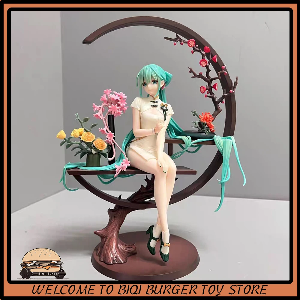 

Hatsune Miku Figure Hatsune Anime Figure Cheongsam Miku Action Figurine Pvc Statue Collectible Model Desk Decora Doll Toy Gift