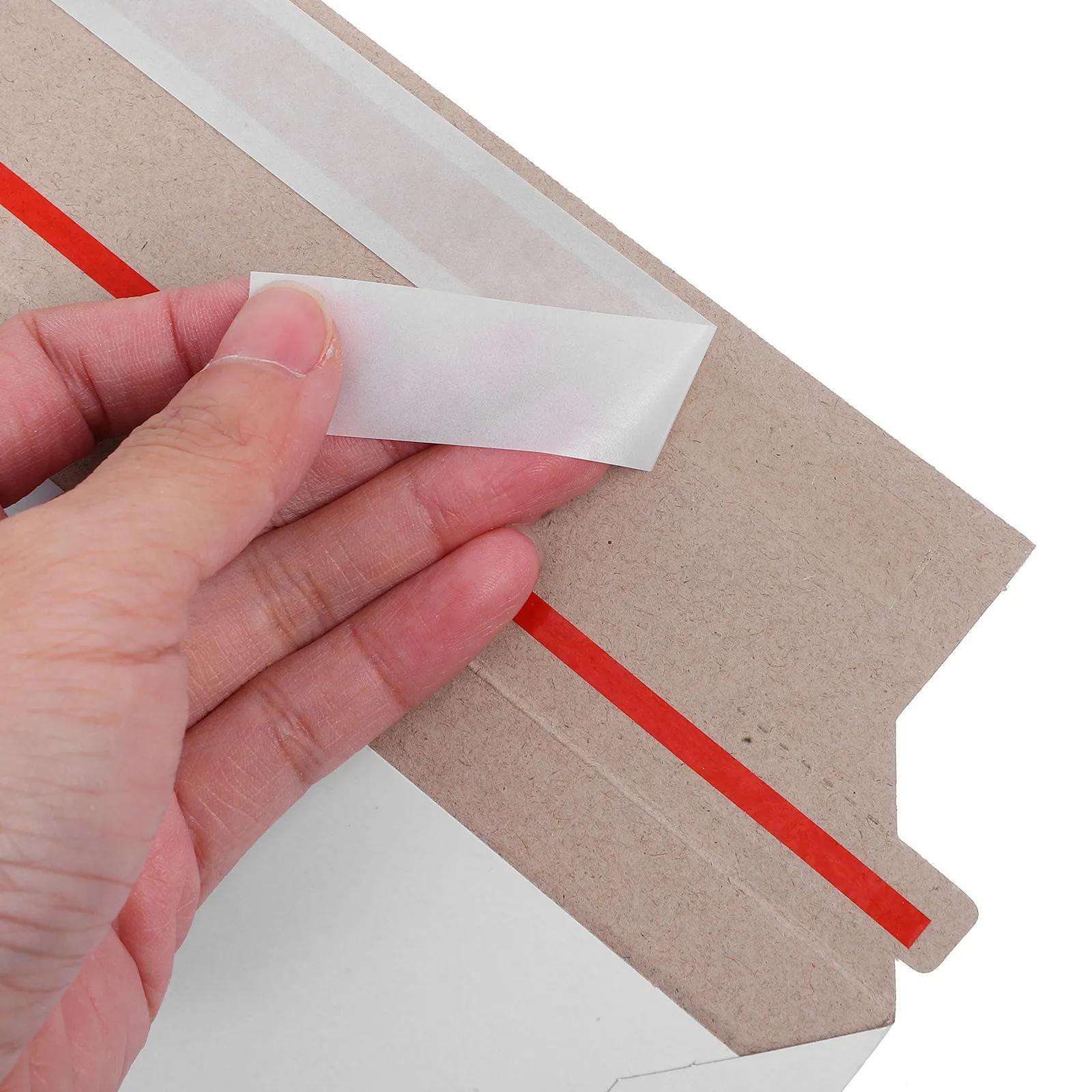 20Pcs White Flat Rigid Self Sealing Envelopes Waterproof Document Mailers Mailing Bags for Shipping Files Document Mailers view 2