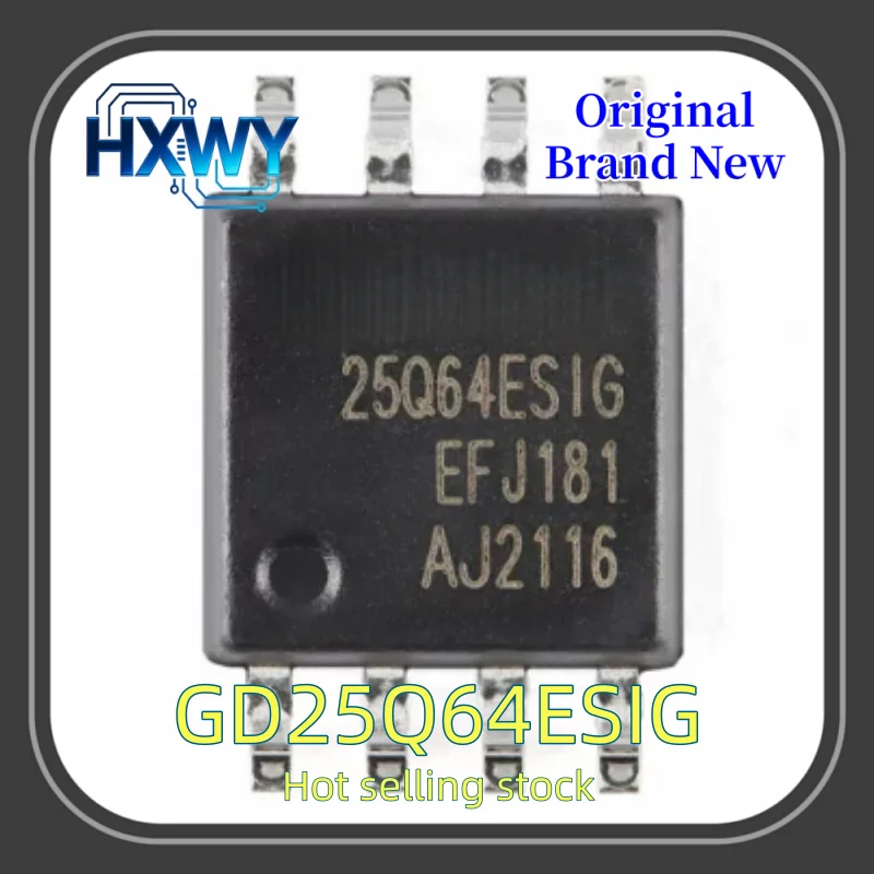 (5/10pieces) GD25Q64ESIG 25Q64ESIG SOP-8 NOR Flash Memory New Electronic Parts Fast Delivery High Quality In Stock