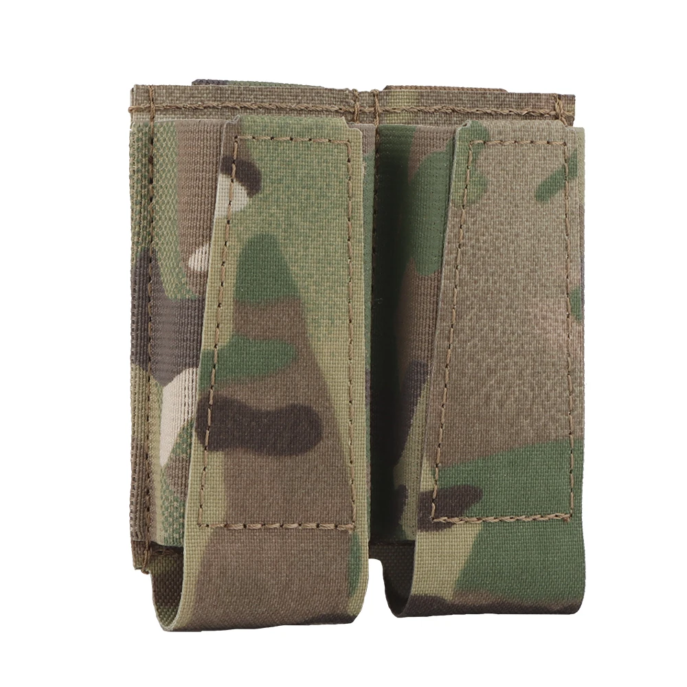 

Tactical 9mm Pistol Magazine Pouch Open TopType Elastic Double Mag Pouches for Glock SIG P320 2011 H&K Airsoft Gear Molle Bag