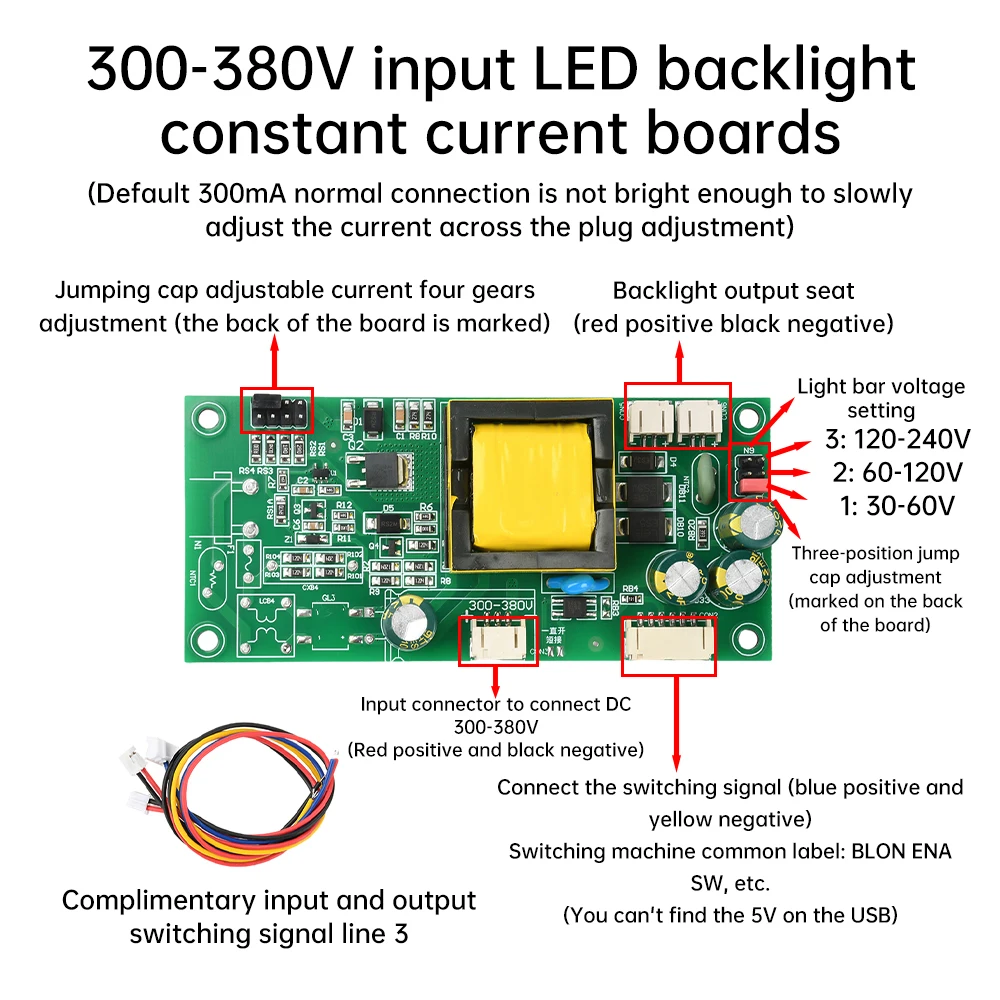 Universal 19-55 Inch LED LCD TV Backlight Driver Module AC220V DC300-380V Constant Current Board Universal Driver Inverter Board