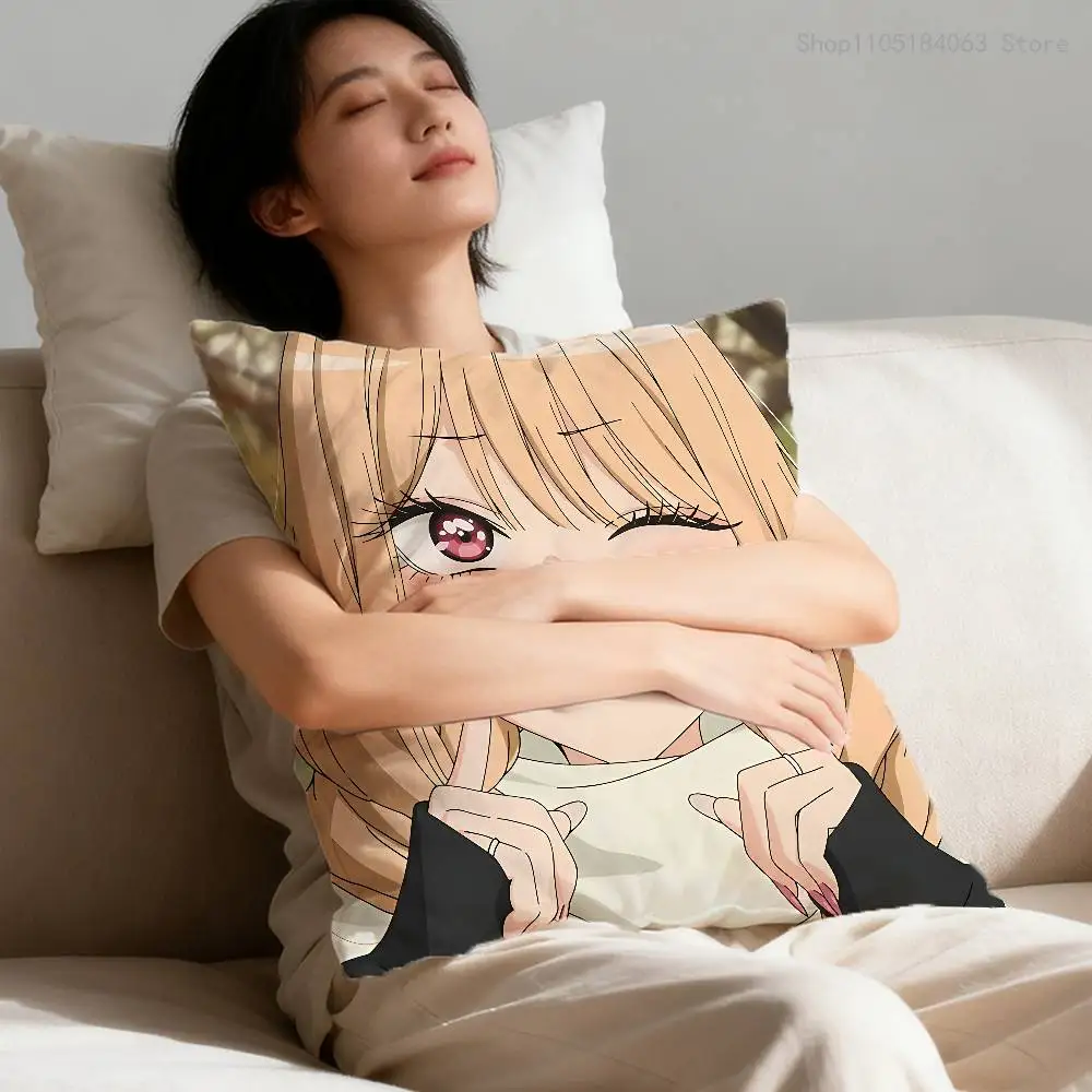 

M-Marin Kitagawa Pillow Case For Sofa Decor Car Office Room Printing Cushion Cover Decorations and Protector