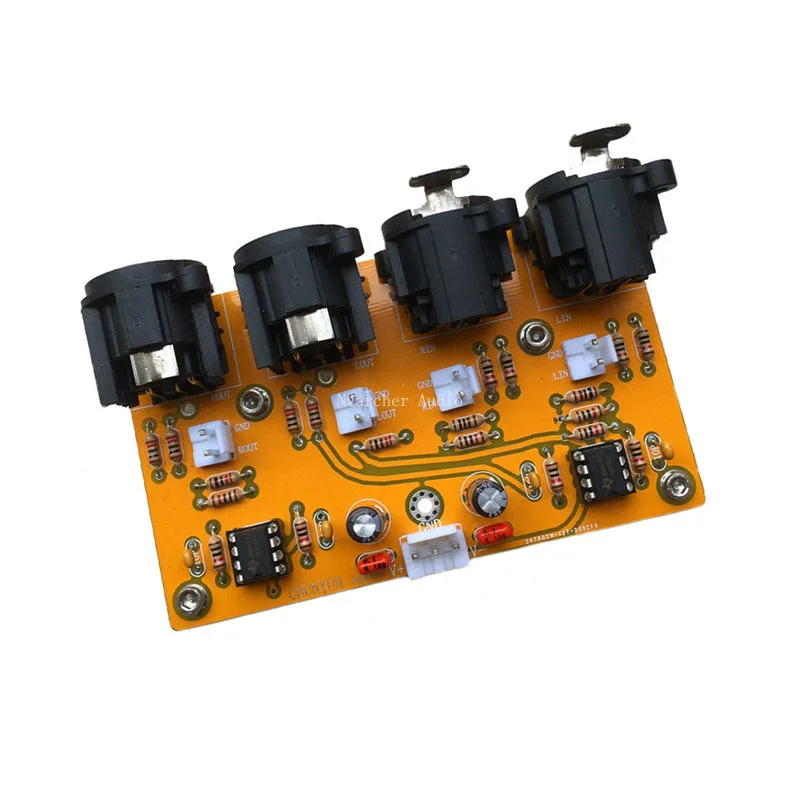 Balanced front-end board, balanced to unbalanced, RCA to XLR, unbalanced to balanced, finished kit