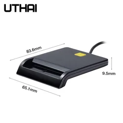 UTHAI USB Smart Card Reader IC/ID EMV Bank Card Reader High Quality Compatible with Windows 7/8/10 Linux OS USB-CCID ISO 7816 ﻿