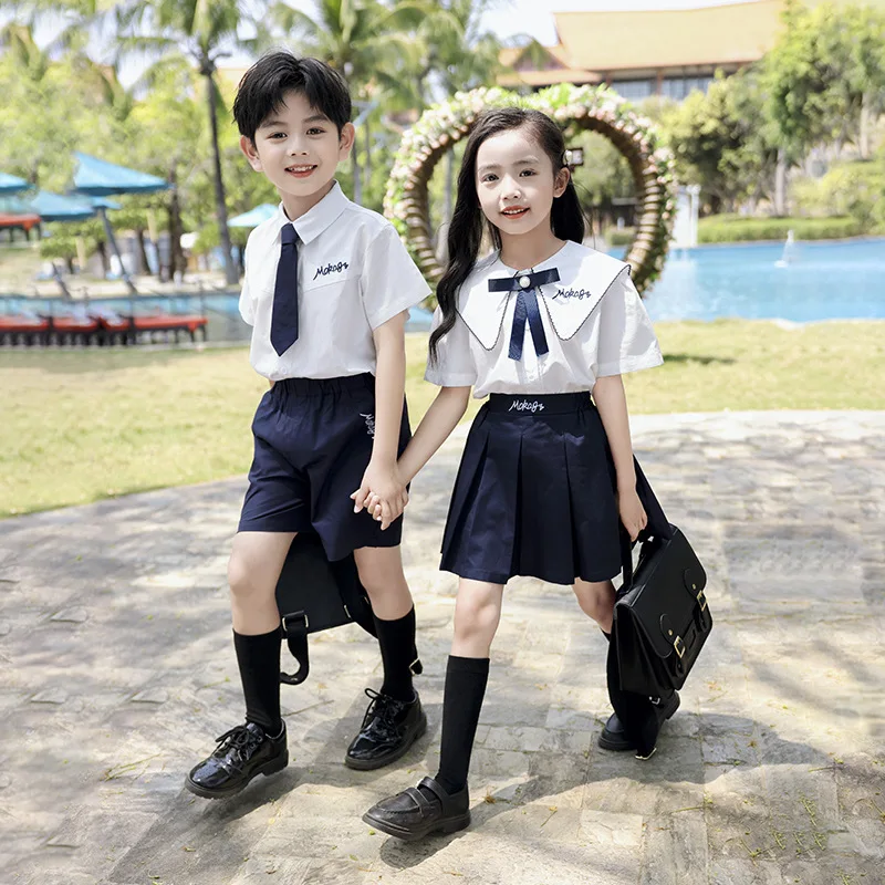 

Student Short Sleeve Chorus School Uniform Junior High School Boys and Students Japan and South Korea jk Uniform Set