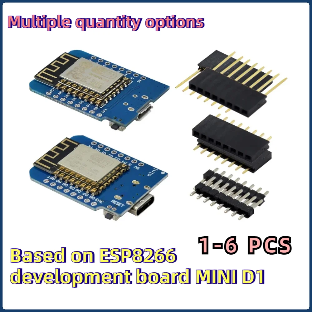 

1-6PCS ESP8266 ESP-12 ESP-12F ESP12F CH340G CH340 V2 USB for WeMos D1 Mini NodeMcu Lua WIFI Based Wireless Development Board