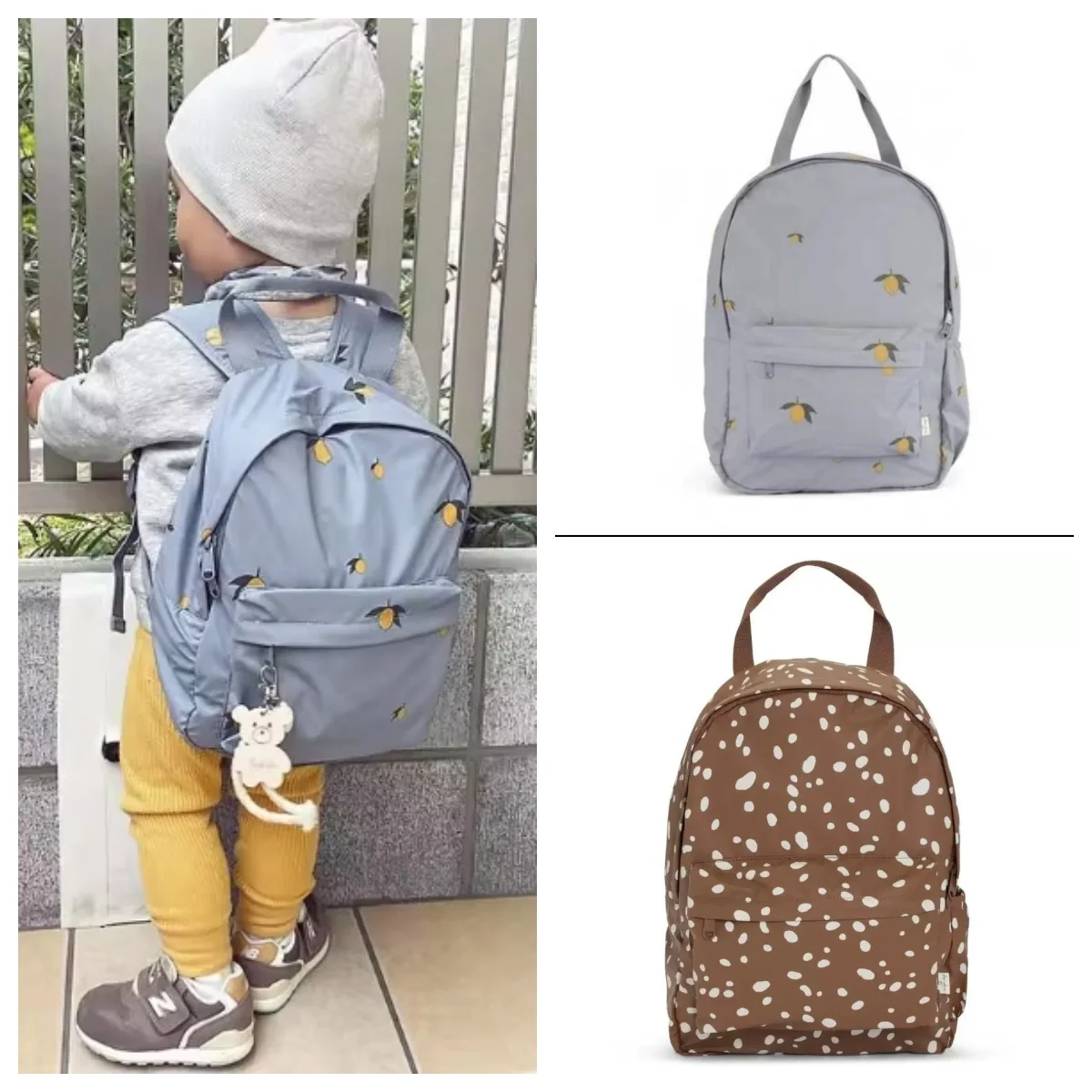 

KS Baby Backpack Parent-child Kids Schoolbag Kindergarten Bags Brand Travel Mom Cherry Lemon Children's Boys Girls Storage