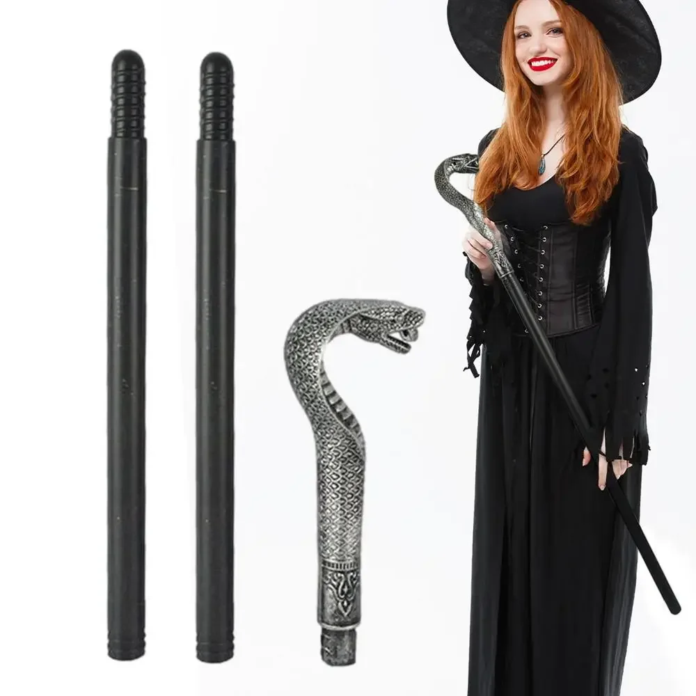 Halloween-Requisiten Cosplay Ägyptische Pharaonen-Zepter Simulierte Bühnenrequisiten König-Zauberer-Zepter Maskenball-Party Kobra-Zepter – Detail 6