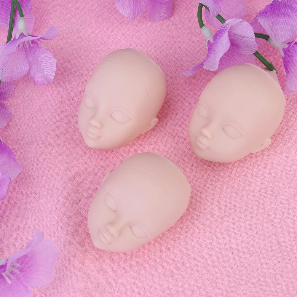 20 個プラスチック工芸品用滑らかなプラスチックヘッドミニ Diy 作成練習メイクツール装飾用品クラフトパーツ