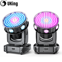 U`King 2Pcs 150W Moving Head Lights 6X15W RGBW LED Stage Light DMX512 DJ Light For KTV Bar Wedding Party DJ Disco Stage Lighting