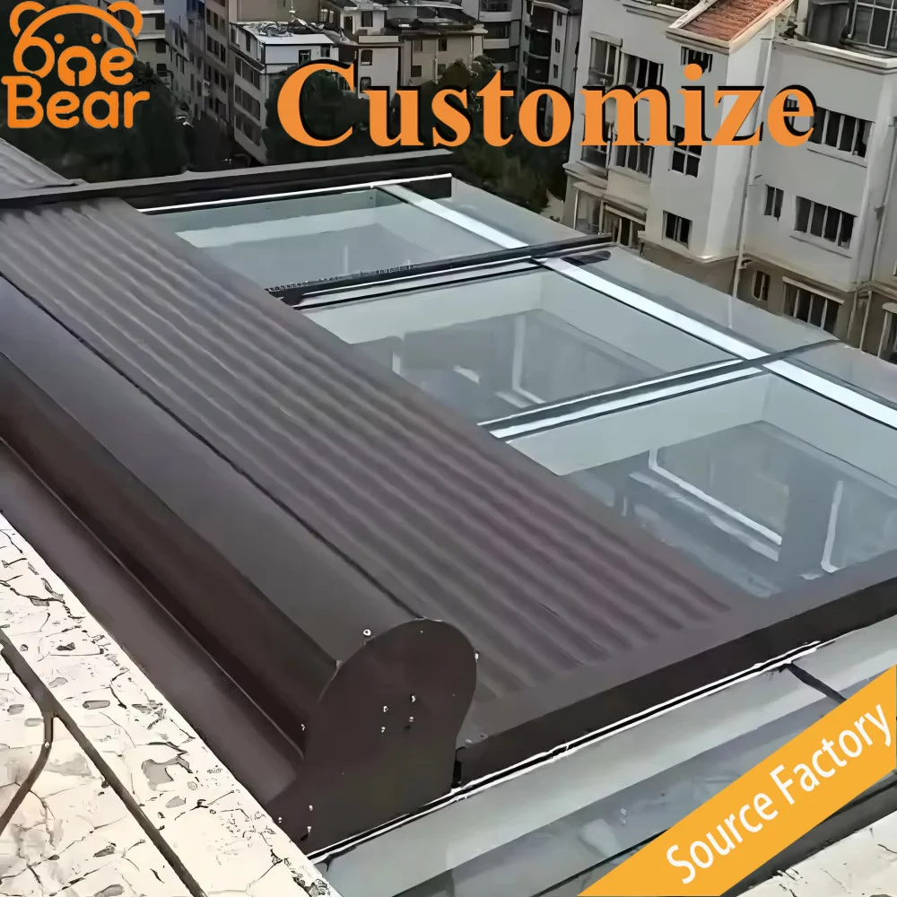 Powder Coated Aluminum Retractable Canopy Anti Rust UV Protection Remote Control Sunshade for Cafe Hotel Outdoor Lounge Area