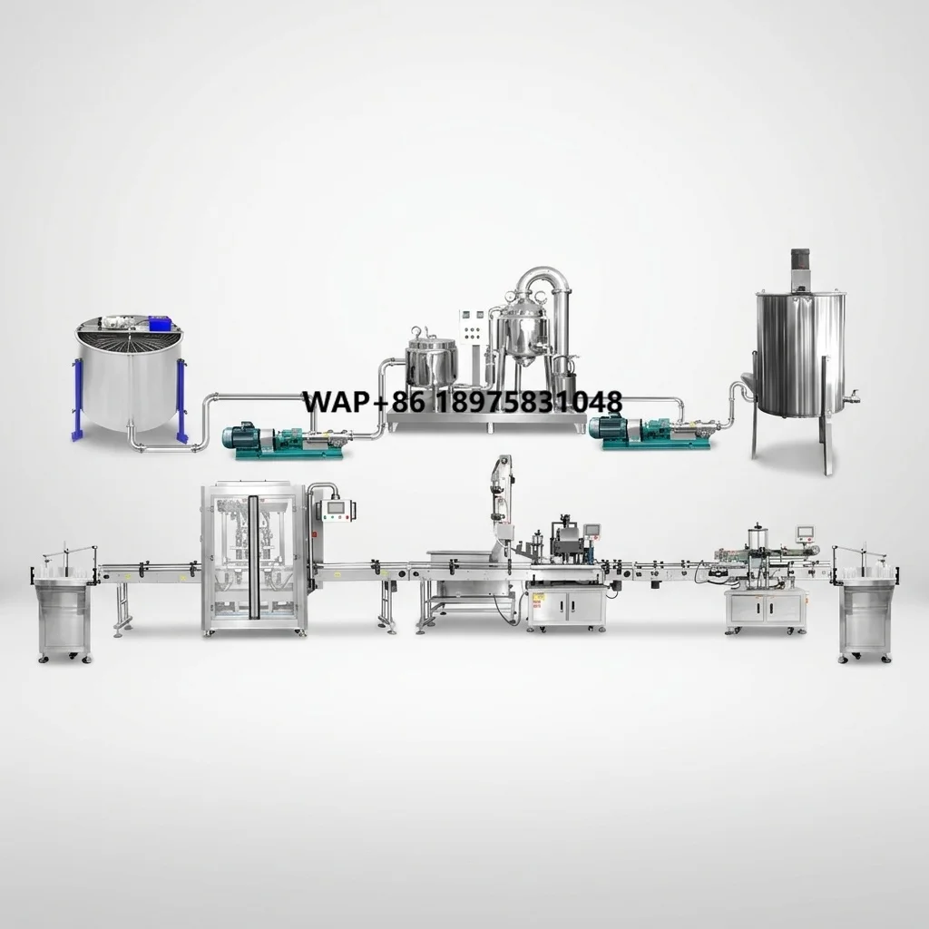 24-Frame Electric Honey Extractor Automatic Line 230V/110V Beeswax Removal Machine Beverage Gear Core Component Honey Processing