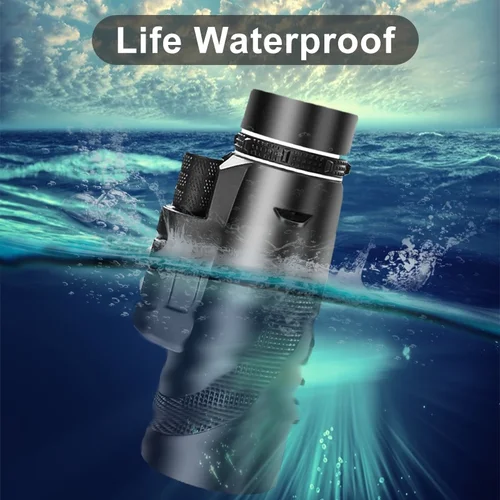 Imagen 2 del producto Telescopio Monocular con ZOOM HD de 80x100, binoculares potentes portátiles, telescopio de largo alcance para caza y Camping con trípode y Clip para teléfono