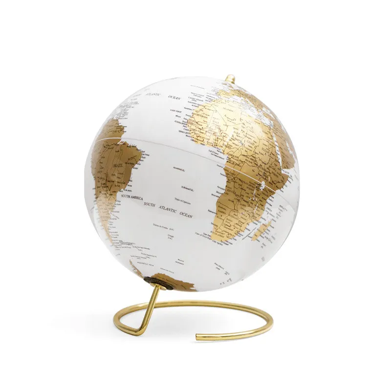 Line globe black and white English version acrylic ornament modern style simple study bookcase office decoration