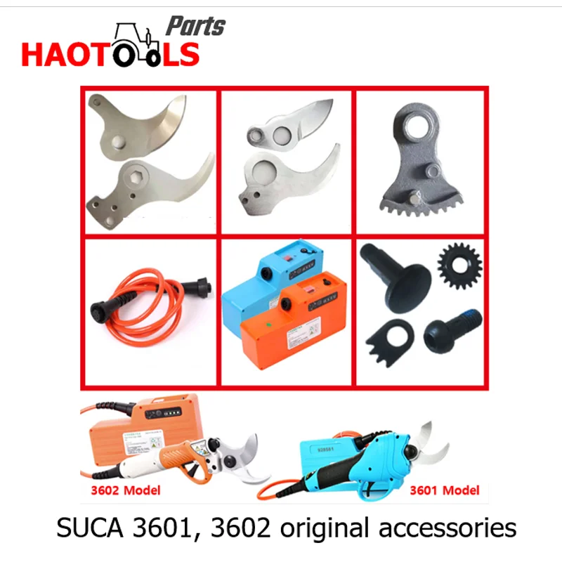Tesoura de Poda 30 mm Sc-3602 45 mm Acessórios Originais Peças Lâmina Placa Case Motor Sc3601 Sc3602 Suca-sc3601