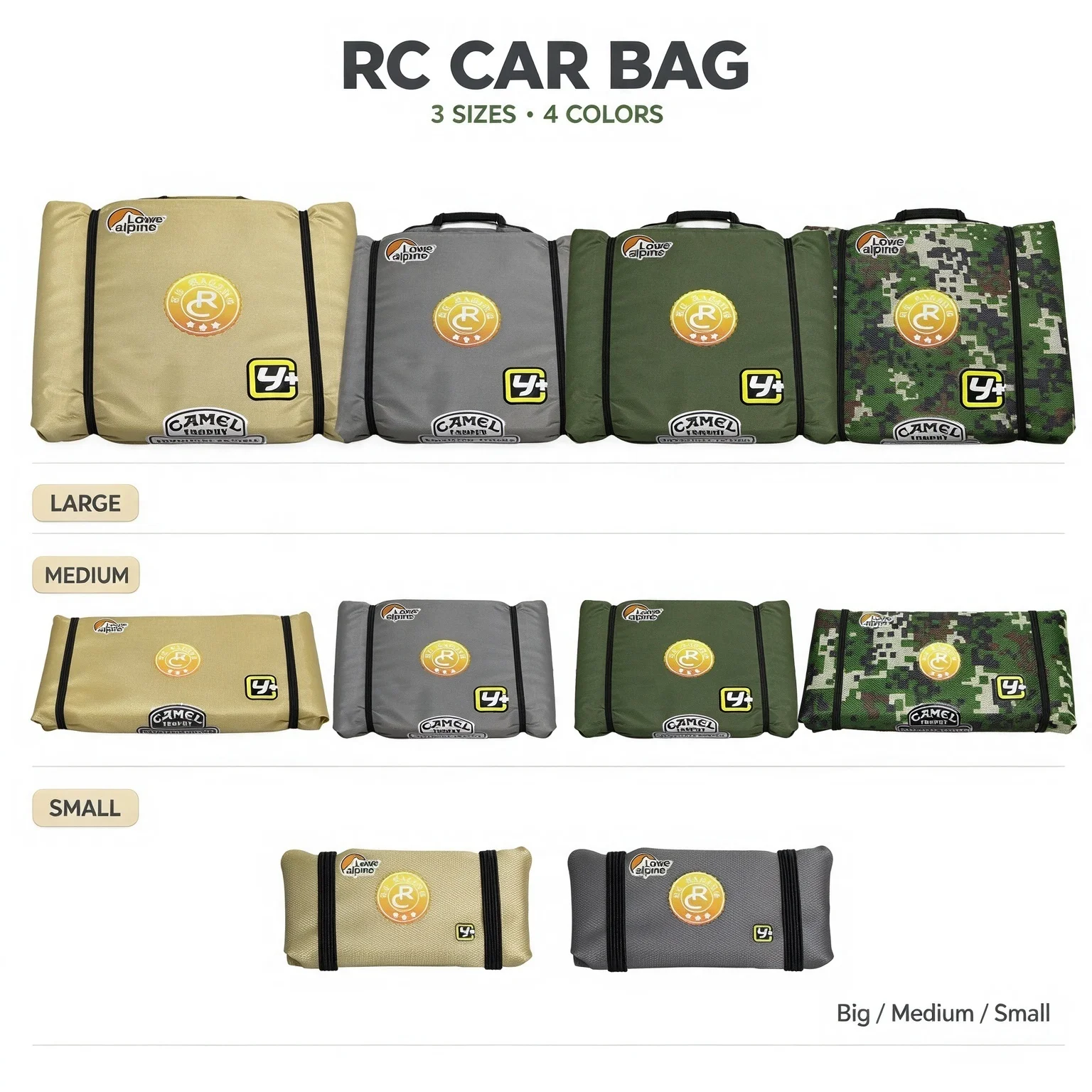 RC Car Luggage Bag  1/24 1/18 1/10 1/7 Scale Storage Organizer For TRX4 SCX24 SCX10 Crawler Accessories Portable Simulation Part