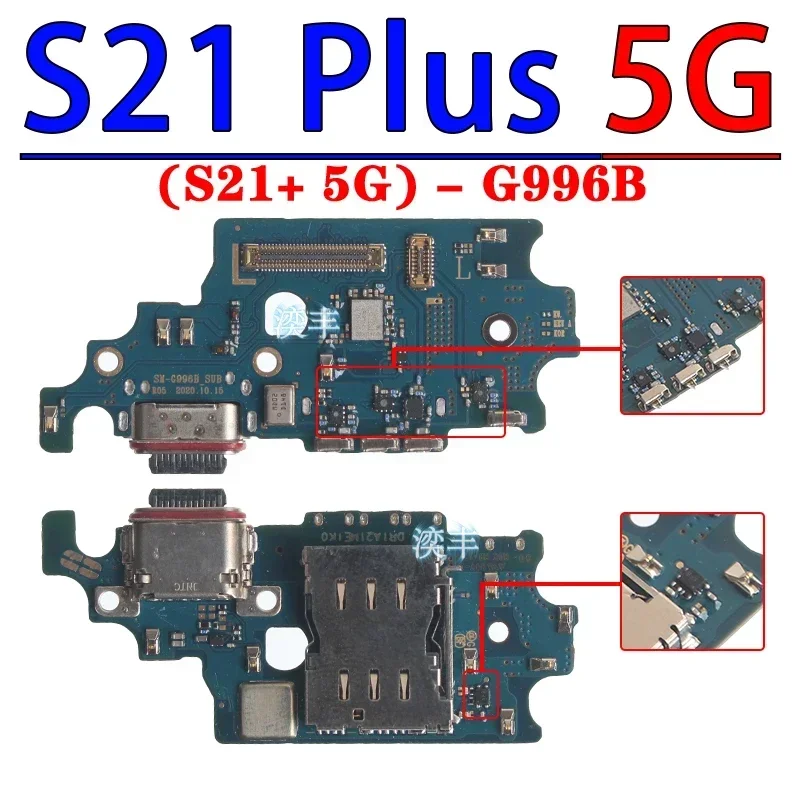 Usb Dock Charger Port for Samsung Galaxy S901 S906 S908 S21 S22 Fe Plus Ultra G991 G996 G998 G990 B U N Charging Board Module