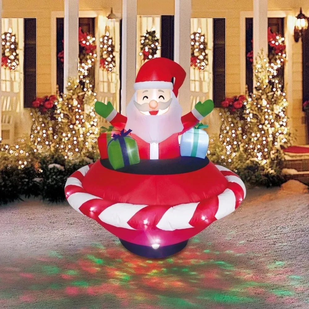 

Christmas Decorations 2024 5 Ft Dual-use Yard Inflatable With Disco and Flashing Lights Christmas Decoration Liquidations Gift