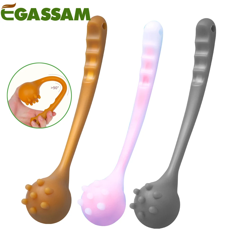 

EGASSAM 1Pcs Manual Back Massage Hammer Tool, Handheld Silicone Hammer for Whole Body Legs Arms Back in Home Office