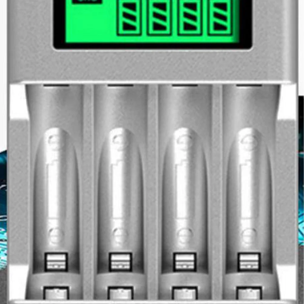 

Fast For Aa Aaa Batteries 4 Bay Independent Lcd Digital Eu Plug Aaa Included