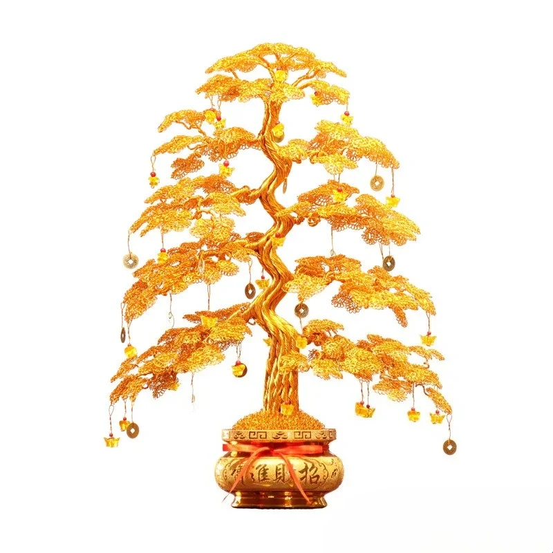

Fortune tree, pure handmade, weaving, shaking money, handicrafts, home decoration, housewarming, new home, opening