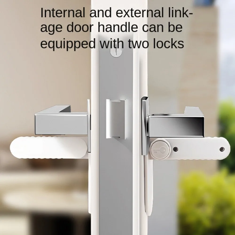 

Protection Equipment Baby Safety Locks Plastic No Hole Door Handle Locks Self Adhesive Multipurpose Children Security Protector