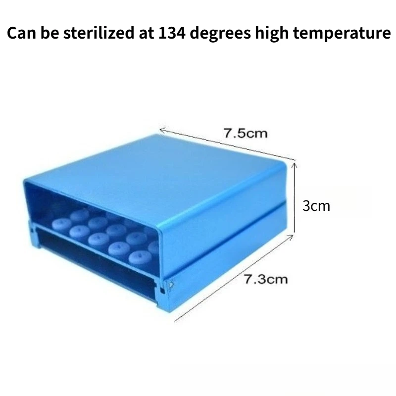 

4Pcs Dental 40 Holes Endo Box Cleaning Stand Autoclave High Temperature Sterilizable for High Speed Dental Burs