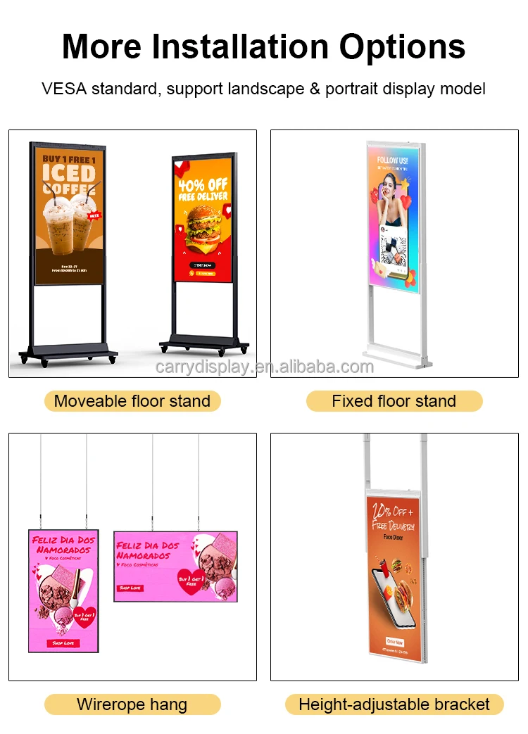 High Brightness Window Facing Display High Quality LCD Digital Signage Display