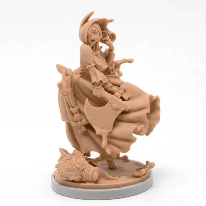 30mm Base Ratio Resin Figure Model Assembled Kits Fantasy Hobby Miniature King-dom Death Peasant Hero Unassembled &Unpainted 042