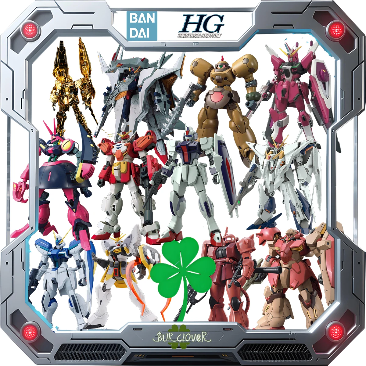 بانداي الأصلي HGUC h227-H260 RX-0 GUNDAM XXXG-01SR GAT-04 ZGMF-MM07 MS-06S ZAKU ZGMF/A-262PD-P ألعاب عالية الجودة قابلة للجمع