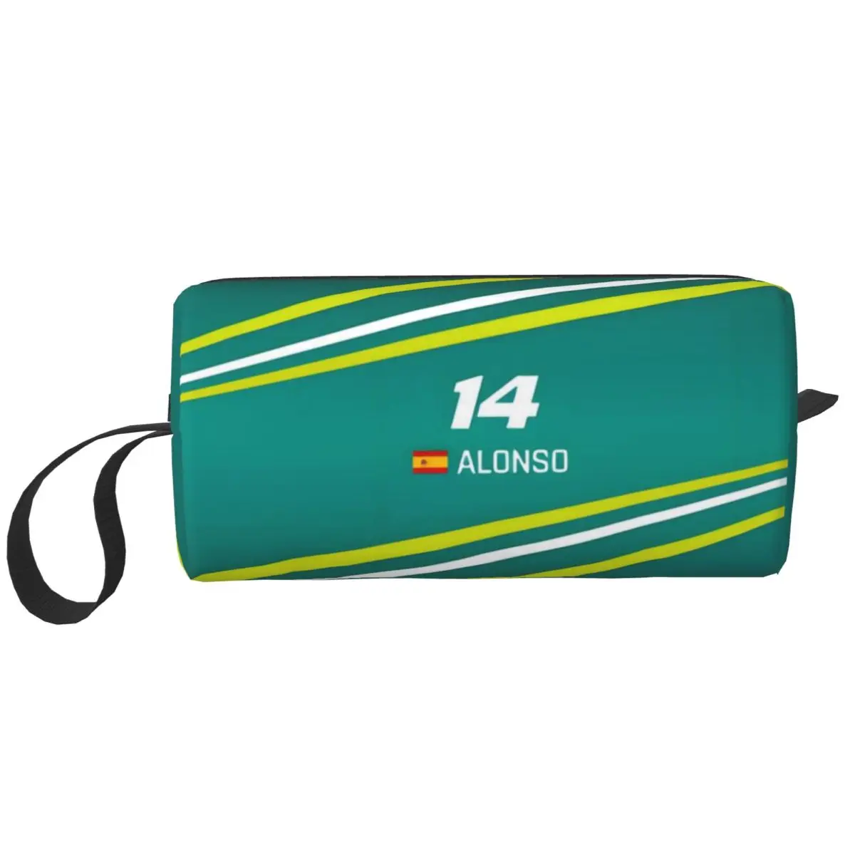 

Custom Cute Alonso 14 Travel Toiletry Bag Women Fernando Sport Motorcycle Cosmetic Makeup Organizer Beauty Storage Dopp Kit Case