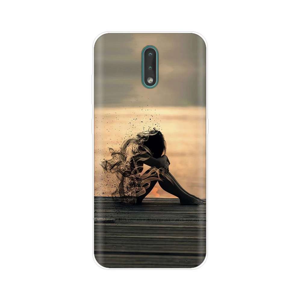 Case For Nokia 2.3 Case TA-1211 TA-1214 TA-1206 TA-1209 Nokia2.3 Cases Painted Silicone Bumper Back Cover Soft Clear TPU Fundas