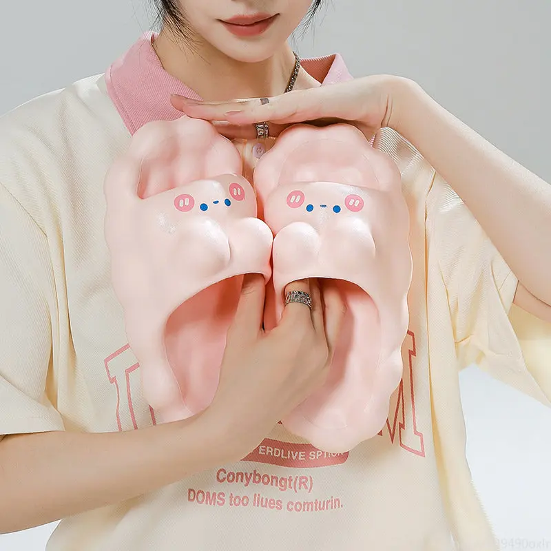 Youpin-Zapatillas de conejo en la nube para mujer, sandalias suaves de Eva con suela de masaje, para el hogar, Verano