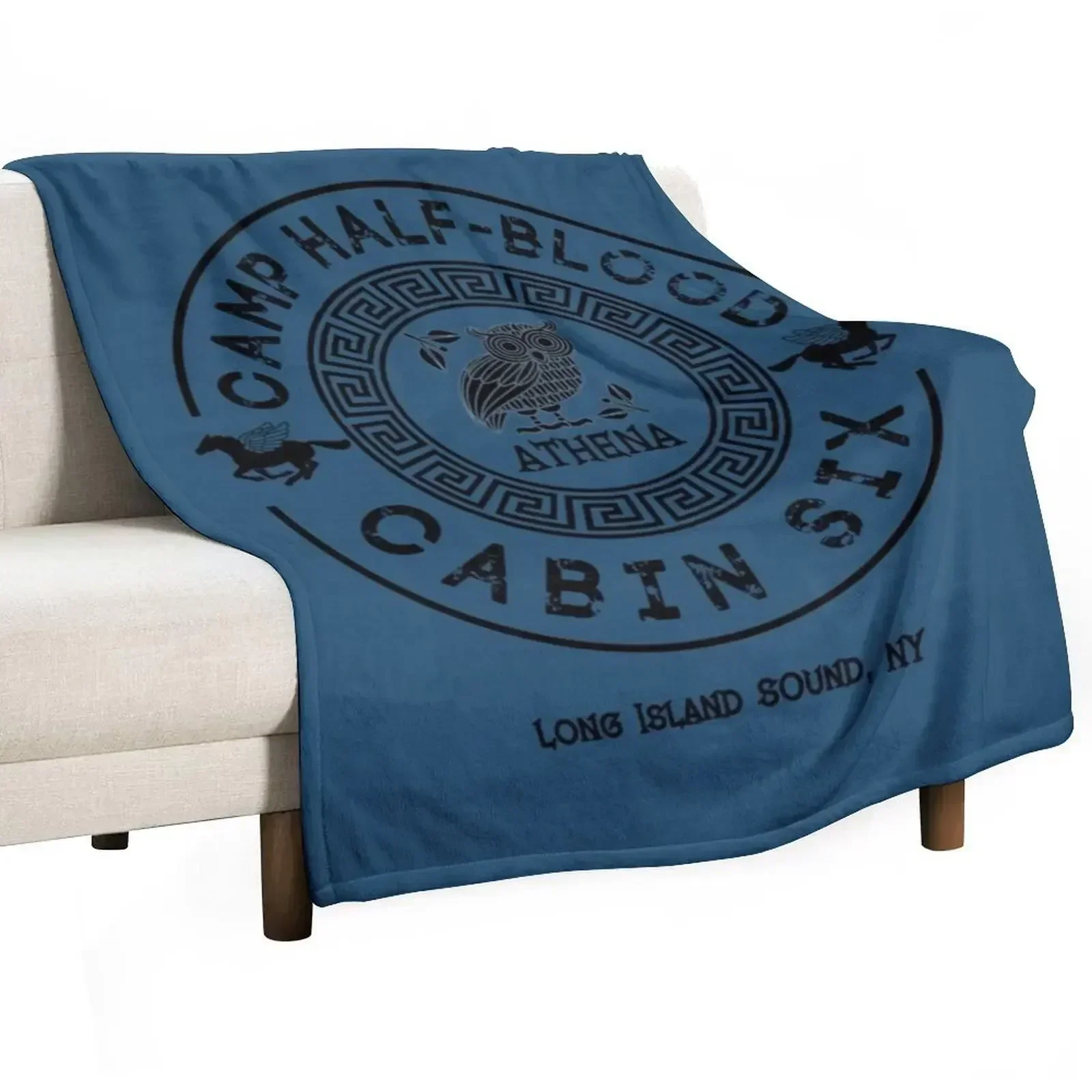 Cabin Six - Athena - Percy Jackson - Camp Half-Blood Throw Blanket Warm Comfortable Blanket Gift for Parents Friends