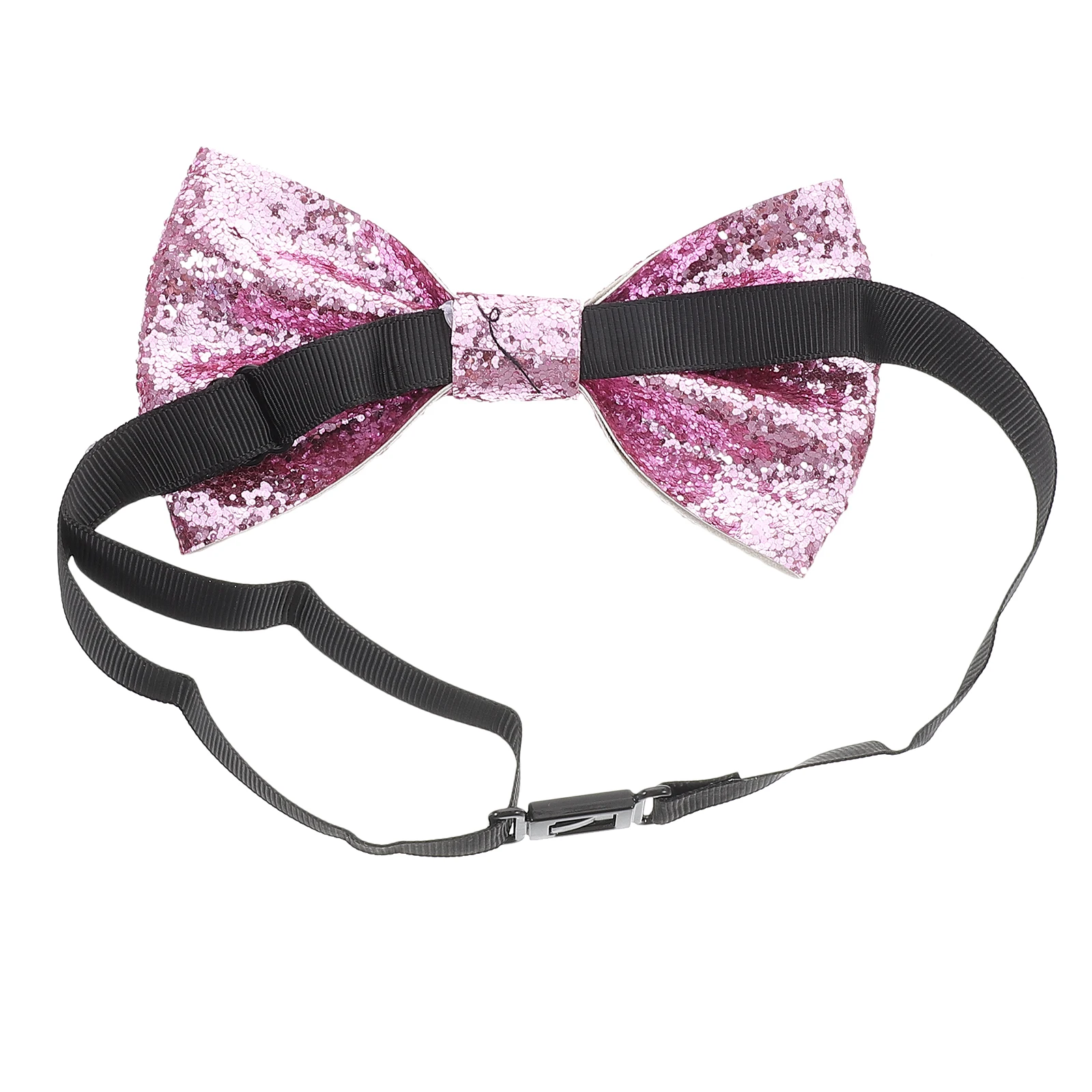 الرجال قابل للتعديل ربطة القوس فيونكة فو سباركلي الترتر بريق حفل زفاف رسمي أداء أنيق ملحق ربطة القوس فيونكة #1