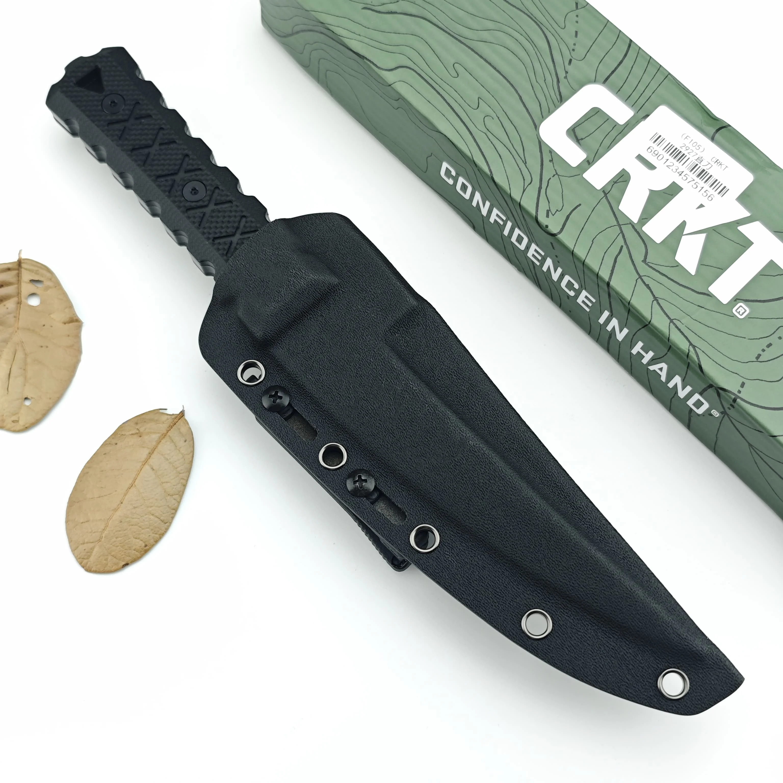 2927 Straight knife Fixed Blade Knife G10 Handle Outdoor tactical knife Camping self-defense knife Hunting knife with sheath